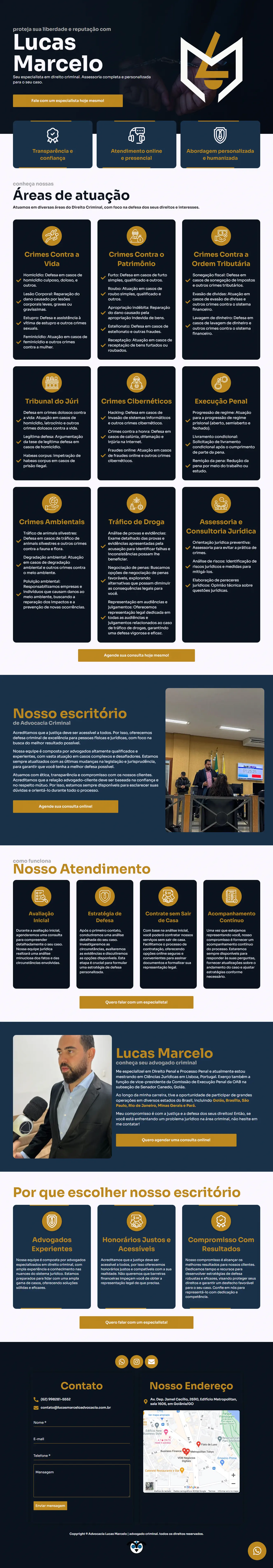 Projeto realizado pela equipe da Wise's Code especialista em criação de sites para advogados e empreendedores